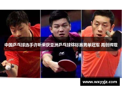 中国乒乓球选手许昕荣获亚洲乒乓球锦标赛男单冠军 再创辉煌